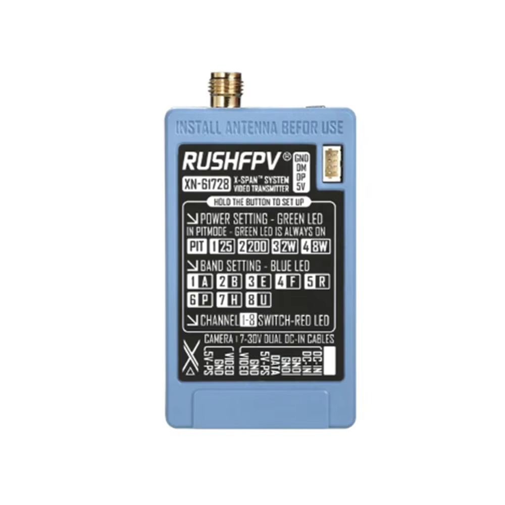 RUSHFPV 6.1‑7.2G 8W X61728 VTX - огляд і ціна Fpv Drone Vtx