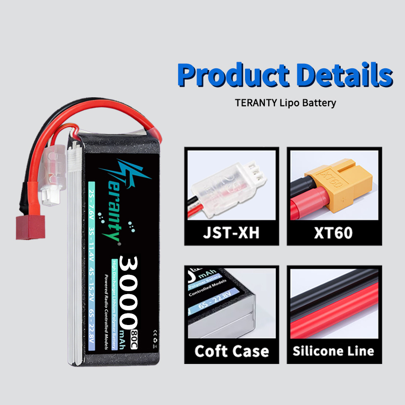 TERANTY 2S 3000mAh Lipo Batter - огляд і ціна Fpv Drone Esc