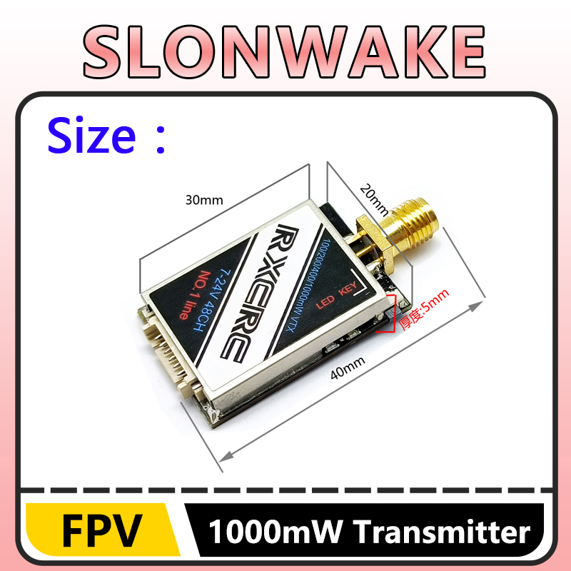 SLONWAKE  5.8G 48CH 1W VTX 100 - огляд і ціна Fpv Drone Frame